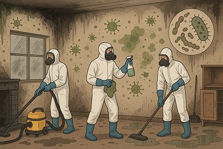 Les dangers invisibles après un sinistre : suie, moisissures et bactéries